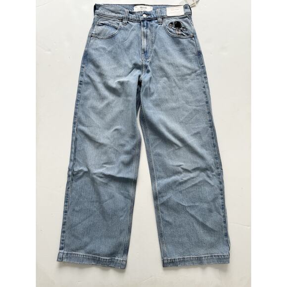 Hollister Light Wash Astronaut Graphic Super Baggy Jeans 30x32 - Picture 2 of 5